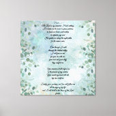 Toile Psalm 23 Celestial Blue Abstract (Recto)