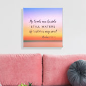 Toile Psalm 23 Pink Beach (Insitu(Salon))