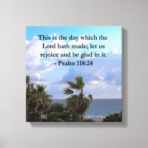 TOILE PSALM TROPICAL 118:24 OCÉAN ET PALMIERS
