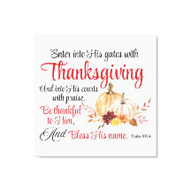 Psaume 100:4 Entre dans ses portes avec Thanksgivi