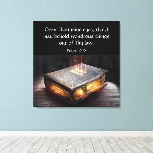 Toile Psaume 119:18 (Insitu (Plancher de Bois))
