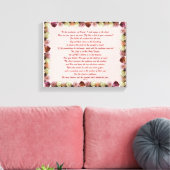 Toile Psaume 11, Écriture, Verse de la Bible, (Insitu(Salon))