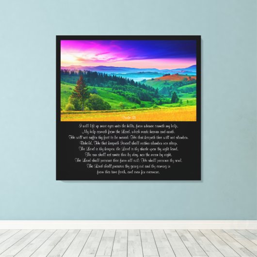 Toile Psaume 121 (Insitu (Plancher de Bois))