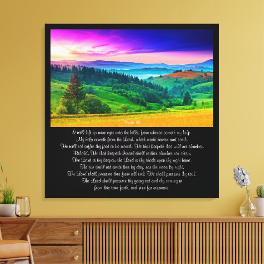 Toile Psaume 121 (Insitu(Salon))