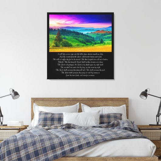 Toile Psaume 121 (Insitu(Chambre))