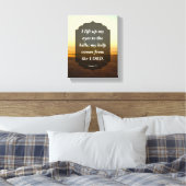 Toile Psaume 121 - Mon aide vient de l'Éternel (Insitu(Chambre))