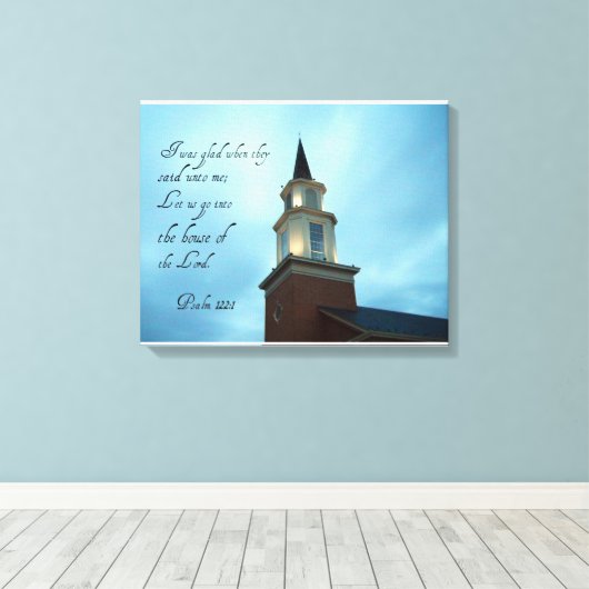 Toile Psaume 122:1 (Insitu (Plancher de Bois))