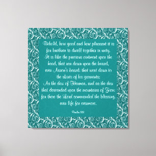 Toile Psaume 133