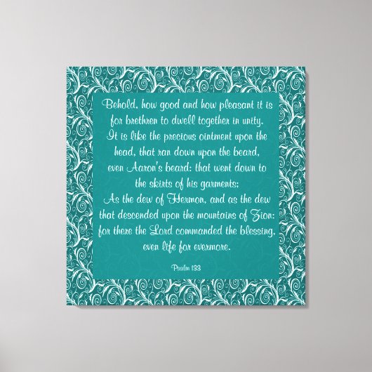 Toile Psaume 133 (Recto)