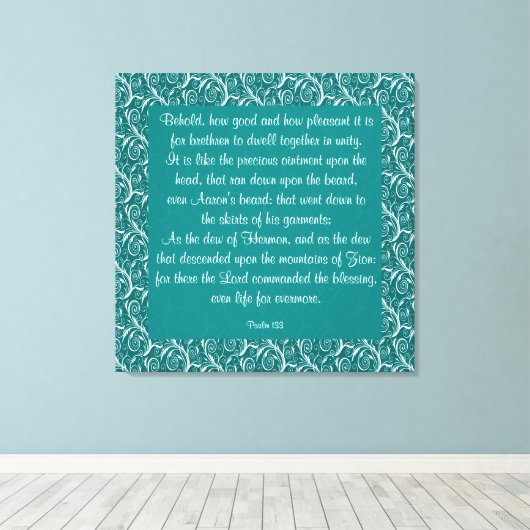 Toile Psaume 133 (Insitu (Plancher de Bois))