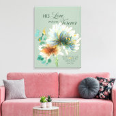 Toile Psaume 136 Son Amour Endure Pour Toujours Vert Flo (Insitu(Salon))