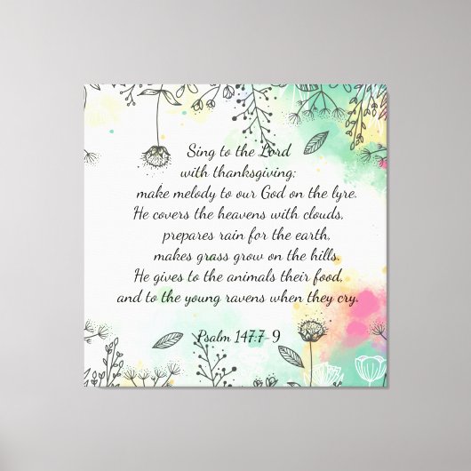 Toile Psaume 147 (Recto)