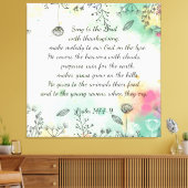 Toile Psaume 147:7-9 (Insitu(Salon))