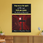 Toile Psaume 17:8 Garde-moi comme la pomme de l'oeil... (Insitu(Salon))