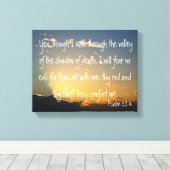 Toile Psaume 23:4 verset de la bible (Insitu (Plancher de Bois))