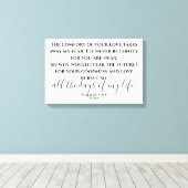 Toile Psaume 23 Écriture Moderne (Insitu (Plancher de Bois))