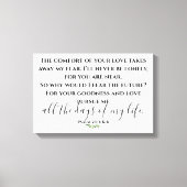 Toile Psaume 23 Écriture Moderne (Recto)