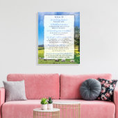 Toile Psaume 23 - Le Seigneur est mon Pasteur (Insitu(Salon))