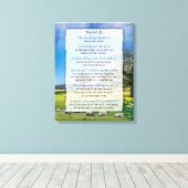 Toile Psaume 23 - Le Seigneur est mon Pasteur (Insitu (Plancher de Bois))