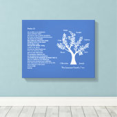 Toile Psaume 23 NLT avec arbre généalogique, (Insitu (Plancher de Bois))