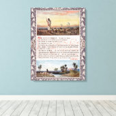 Toile Psaume 23 Vintage (Insitu (Plancher de Bois))