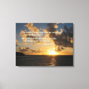Toile Psaume 27 1 le seigneur Is My Light