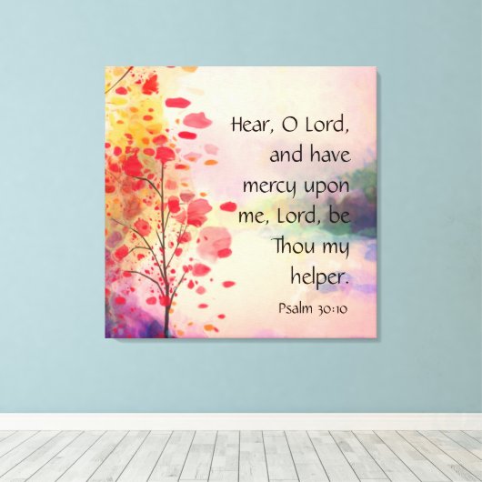 Toile Psaume 30:10 (Insitu (Plancher de Bois))