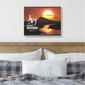 Toile Psaume 30:5 Joie vient avec le matin Bible Verse (Insitu(Chambre))