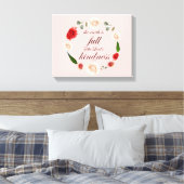 Toile Psaume 33, Full Kindness, Botanic (Insitu(Chambre))