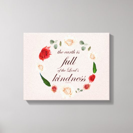 Toile Psaume 33, Full Kindness, Botanic (Recto)