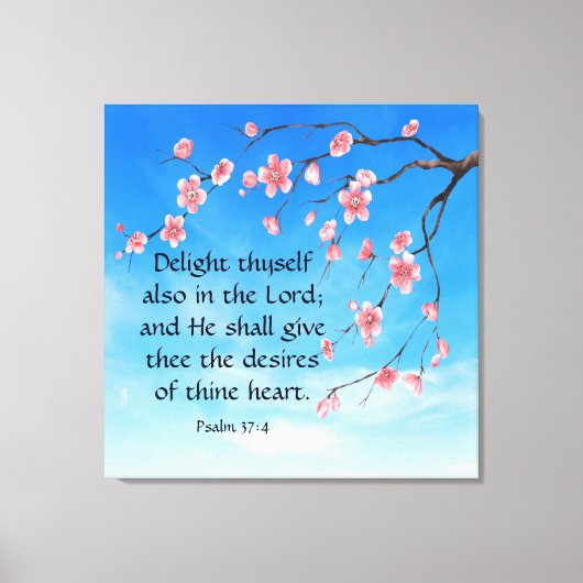 Toile Psaume 37:4 (Recto)