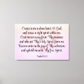 Toile Psaume 51:10-12 (Recto)