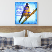 Toile Psaume 91:4 Fidélité (Insitu(Chambre))