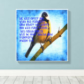 Toile Psaume 91:4 Fidélité (Insitu (Plancher de Bois))