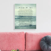 Toile Psaume 91 Vagues de plage côtière Ocean Beach (Insitu(Salon))