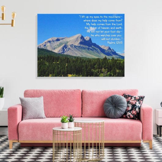 Toile Psaumes 121:1-3 (Insitu(Salon))
