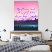 Toile Psaumes 71:19 Bible Verse KJV Pic Wall Art (Insitu(Chambre))