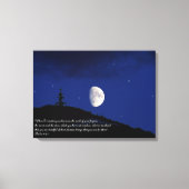 Toile Psaumes 8:3,4 Écriture Inspiration (Recto)