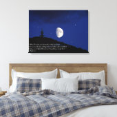 Toile Psaumes 8:3,4 Écriture Inspiration (Insitu(Chambre))