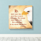 Toile Psaumes 91:4 (Insitu (Plancher de Bois))