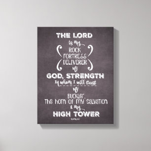 Toile Psaumes de tableau de bord Verse