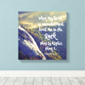 Toile Psaumes : Quand mon coeur est écrasé Verse (Insitu (Plancher de Bois))