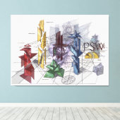 Toile PSW — the word of state. (Insitu (Plancher de Bois))