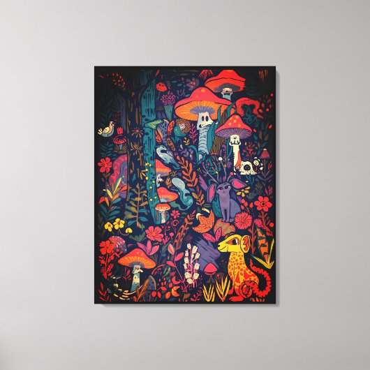 Toile Psychedelic canvas print (Recto)