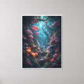 Toile Psychedelic woodland canvas print (Recto)