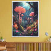 Toile psychedelic woodland canvas print (Insitu(Salon))