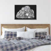 Toile Psycho Warrior, (Insitu(Chambre))