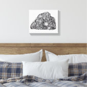 Toile Psycho Warrior, par Brian Benson (Insitu(Chambre))