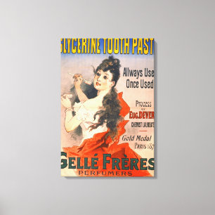 Toile Pub de dentifrice vintage 1889