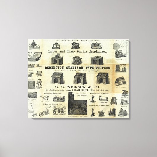 Toile Publicité avec plan du guide (Recto)